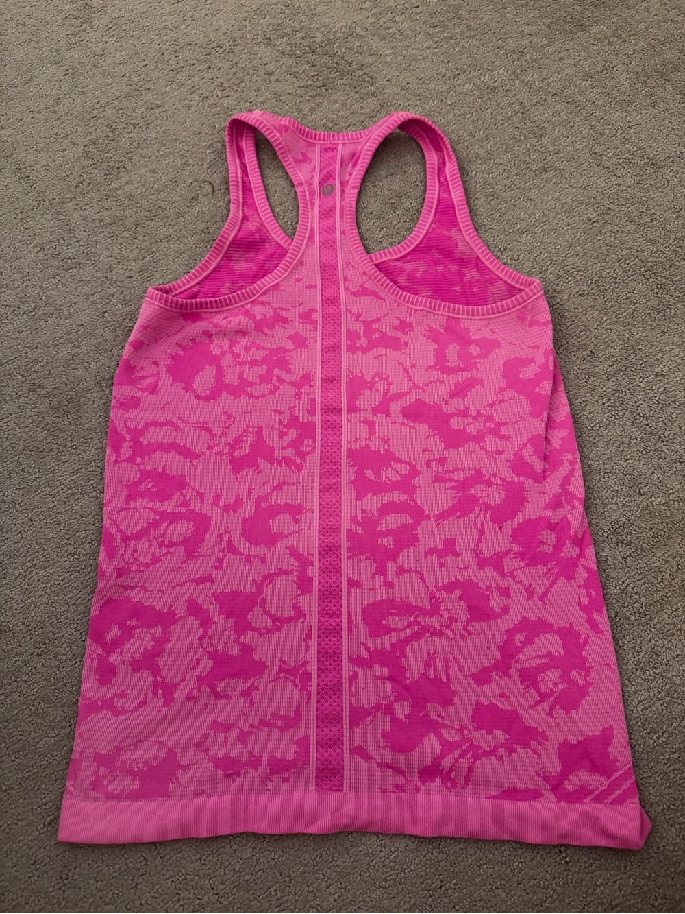 Pink Floral Racerback Tank Top - Picture 2 of 3
